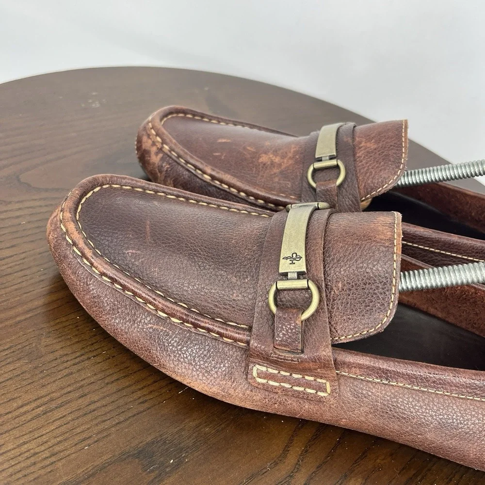 Cole Haan Somerset Shoes Men's 10M Brown Leather Horsebit Driving Loafers C11832